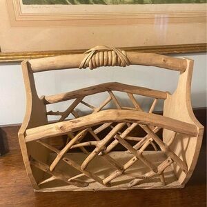 Vintage Adirondack Rustic Magazine Rack